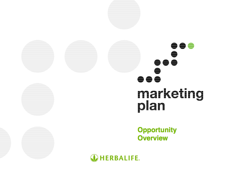 Herbalife Marketing Plan Overview