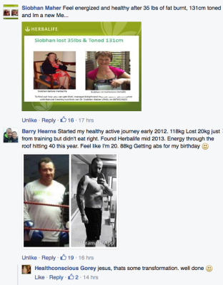 herbalife product results