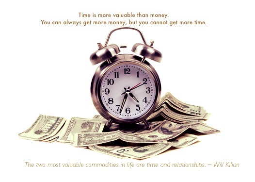 Value time and relationships more than money