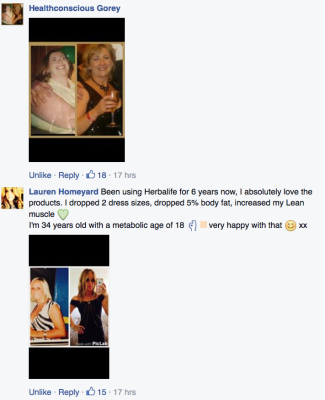 herbalife product results